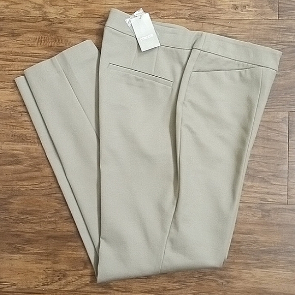 Chico's So Slimming Ankle Pants Taupe Smooth Seam Front 0.5 - Picture 8 of 8